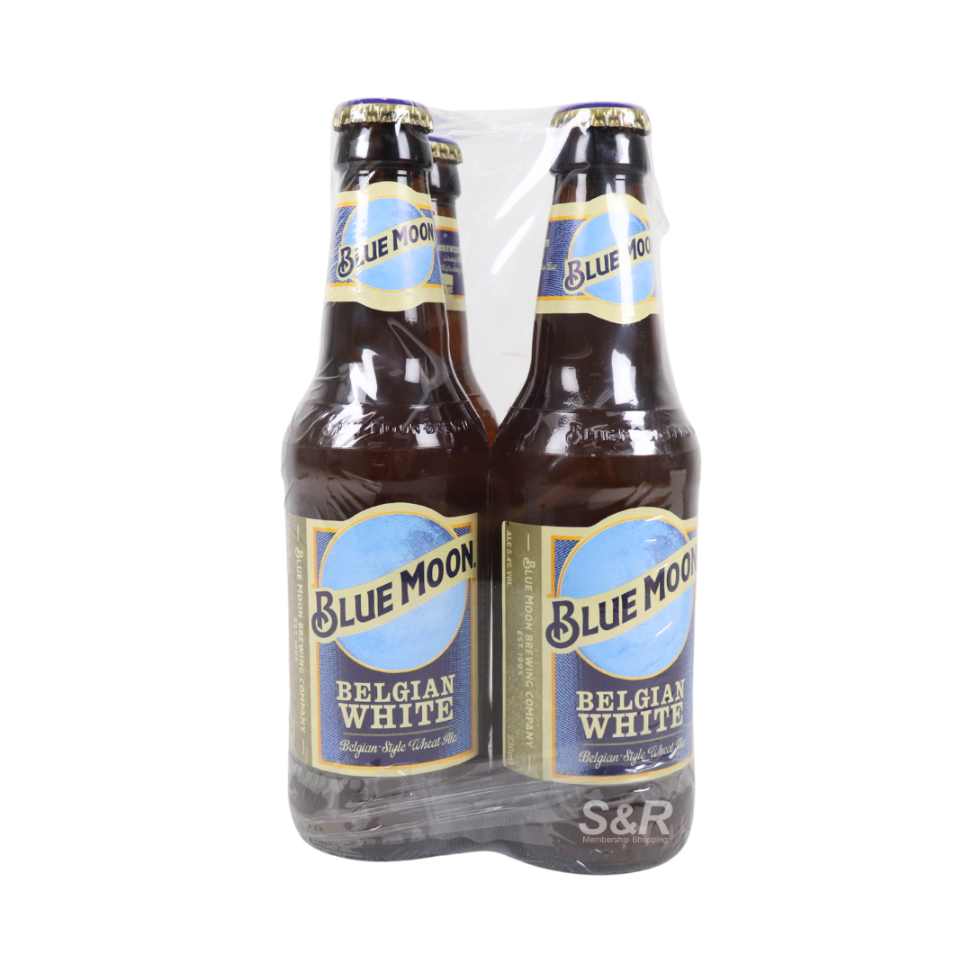 Blue Moon Belgian White Belgian-Style Wheat Ale 4pcs
